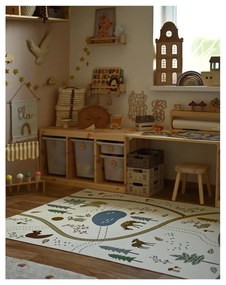 Covor de joacă pentru copii crem 123x180 cm Little Forest – Nattiot