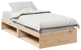 vidaXL Pat de zi fără saltea 75x190 cm din lemn masiv de pin