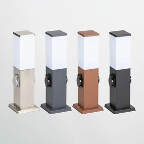 Brilagi - Lampă de exterior cu 2 prize SCHUKO NOVA 1xE27/15W/230V 40 cm IP44 neagră