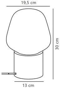 Lampă de masă Nordlux CHRISTINA 1xE27/25W/230V beton/gri
