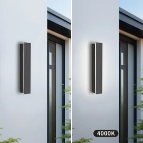 Brilagi - Aplică de perete pentru exterior LINEAR LED/8W/230V 4000K IP65 antracit