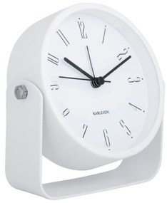 Karlsson  5989WH ceas cu alarmă design alb,diametru 12 cm