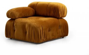 Fotoliu Modular Bubble L1, Mustar
