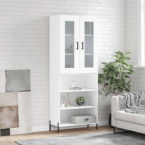 vidaXL Dulap înalt, alb, 69,5x34x180 cm, lemn compozit