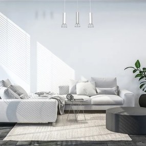 Lustră pe cablu DANTE 3xGU10/25W/230V albă/crom lucios