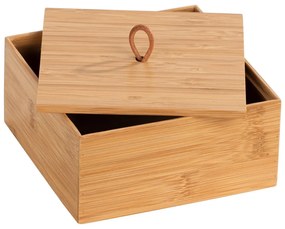 Organizatoare de baie în culoare naturală 3 buc. din bambus Terra – Wenko