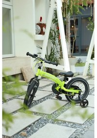QPlay MINIBY 3în1 bicicletă copii 14" verde
