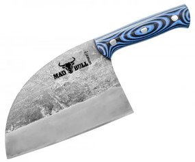 Cutitul bucatarului Sarbesc Mad Bull Blue, otel carbon, lama 18 cm