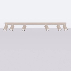 Spot taupe din metal 6,5x117 cm Gleam – Sollux