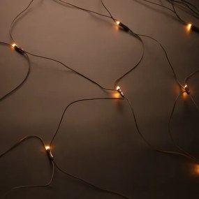 Brilagi - Perdea LED de exterior pentru Crăciun, 160 LED, 7 x 2 m, IP44, alb cald