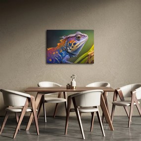 Tablou - Iguana colorată (70x50 cm)