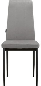 Scaune de dining gri 2 buc. din catifea Kelly – Støraa