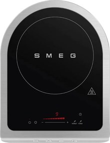 Plita cu inductie portabila Smeg PIC01BLMEU, 2100 W, Sticla ceramica, Negru mat