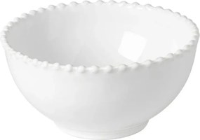 Bol din gresie ceramică Costa Nova Pearl, ⌀ 16 cm, alb