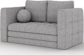 Canapea Kastol , gri bouclé extensibil, 137x71x74 cm – Royal 04