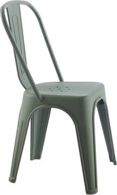 Scaun de exterior design industrial Loft verde inchis