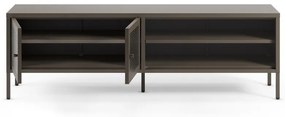 Comodă TV gri din metal 160x50x35 cm Layna – Marckeric
