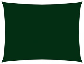 Parasolar verde închis, 4x6 m țesătură oxford dreptunghiular