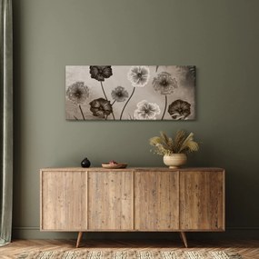 Tablou - Flori desenate (120x50 cm)