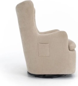 Scaun pivotant de relaxare, gri-bej, MAREN