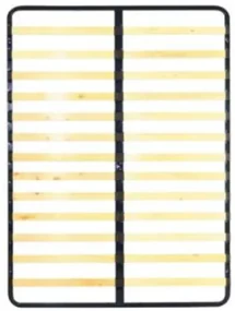 Somiera cu lamele in cadru metalic fix 140x200 cm