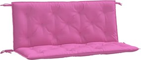 vidaXL Perne bancă de grădină 2 buc. roz 120x50x7 cm textil