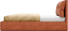 Pat Marsel Tapitat cu Saltea 120/140/160/180x200cm - 120x200
