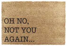 Covoraș de intrare din fibre de nucă de cocos 40x60 cm Oh No Not You Again – Artsy Doormats
