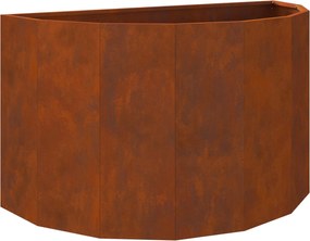 vidaXL Jardinieră Ruginit 90 x 45 x 50 cm Oțel rezistent de intemperii