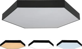 Plafonieră LED, 200W/230V, 3000/4000/6500K, Ø100 cm, negru