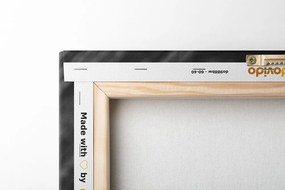 Tablou trandafiri într-un ulcior în design alb-negru