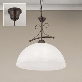 Orion - Lustra pe lanț RULA 1xE27/40W/230V, diametru 35 cm, alb/bronz