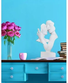 Decorațiune de masă din rășină, 29x9x17 cm, albă