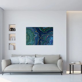 Tablou - Marmură verde- albastru (90x60 cm)