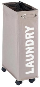 WENKO 3450117100 - Coș de rufe CORNO 18,5x60 cm bej/negru