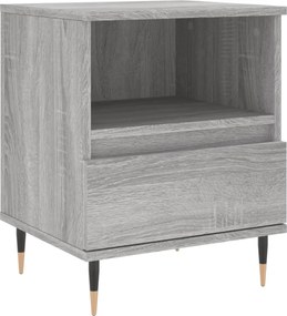 vidaXL Noptieră, gri sonoma, 40x35x50 cm, lemn compozit