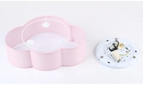 Brilagi - Plafonieră pentru copii NIMBUS MINI 2xE27/15W/230V 31x43 cm roz