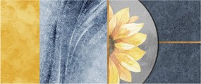 Tablou - Forme și flori (120x50 cm)