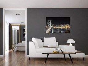 Tablou cu podul Brooklin și New York (90x60 cm)