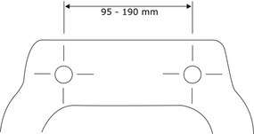 WENKO 23443100-WC Capac WC KOS 44 x 37 cm negru/argintiu