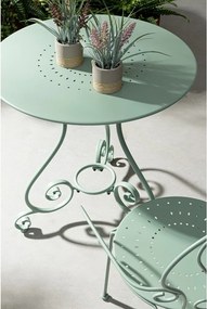 Scaun de grădină verde mentă din metal Etienne – Bizzotto