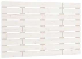 824724 vidaXL Tăblie de pat pentru perete, alb, 96x3x63 cm, lemn masiv pin