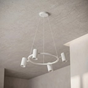 Brilagi - lustră LED RGBW reglabilă, suspendată pe cablu SELE 4xGU10/6,5W/230V, alb