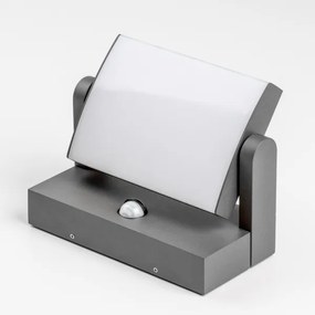 Redo 90587 - Lampă LED de exterior cu senzor FLIP, 20W, 230V, 3000K, IP54, antracit