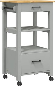 vidaXL Cărucior de bucătărie „MONZA”, 48x40x88,5 cm, lemn masiv de pin