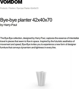 Ghiveci de flori / Jardiniera plante design decorativ modern pentru amenajari interioare si exterioare, BYE-BYE PLANTER 58003R Vondom