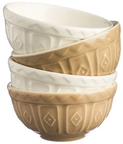 Boluri mici albe/bej 4 buc. din gresie 200 ml Original Cane – Mason Cash