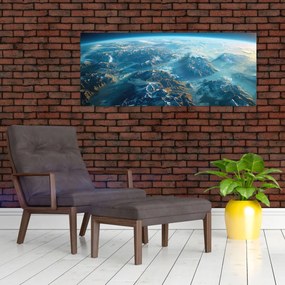 Tablou - Vedere din spațiu (120x50 cm)