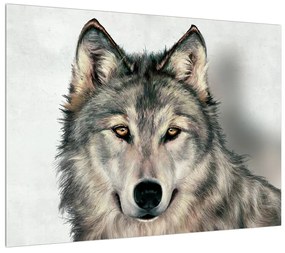 Tablou cu lup (70x50 cm), în 40 de alte dimensiuni noi