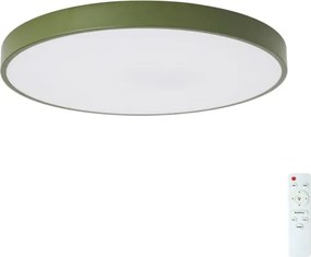 Brilagi - Plafonieră LED dimabilă POOL, 60 W, 230 V, 3000–6000 K, Ø 60 cm, verde + telecomandă